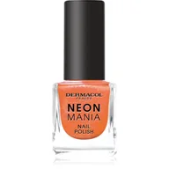 Lakiery do paznokci - Dermacol Neon Mania lakier do paznokci odcień 2 Orange Glow 5 ml - miniaturka - grafika 1