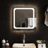 Lustra - vidaXL Lustro łazienkowe z LED, 50x50 cm - miniaturka - grafika 1