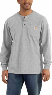 Carhartt Koszulka Carhartt Long Sleeve Heather Grey - Koszulki męskie - miniaturka - grafika 1