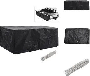 vidaXL Pokrowiec na meble ogrodowe 8 oczek 229x113x73 cm - Pokrowce ochronne na meble ogrodowe - Pokrowce na meble ogrodowe - miniaturka - grafika 1