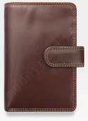 Portfele - Visconti Portfel Skóra Włoska MONZA MZ11 Brązowy - brązowy - miniaturka - grafika 1