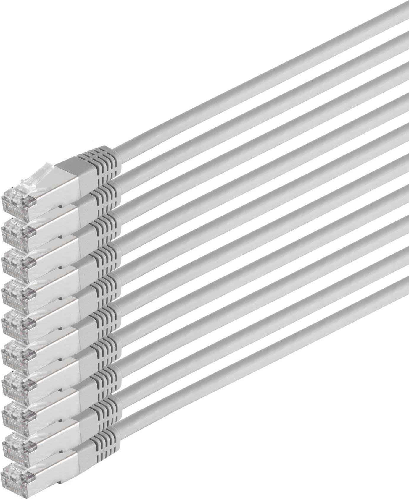 Kabel sieciowy patch S/CONN o maksymalnej łączności, kat. 6, S/FTP, PIMF, bezhalogenowy, VE10, 2,0 m (75712-H-SET10)