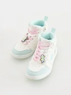 Buty dla dziewczynek - Reserved - Sneakersy za kostkę Smerfy - biały - miniaturka - grafika 1