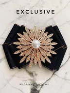 Broszki - Kolekcja Exclusive Brosza z cudownym kwiatem z perłą NEW - miniaturka - grafika 1