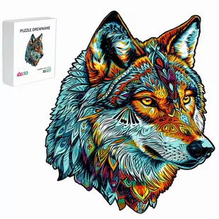 PUZZLE DREWNIANE DLA DZIECI DOROSŁYCH 126 ELEMENTÓW WILK PREZENT DLA DZIECI - Puzzle - miniaturka - grafika 1