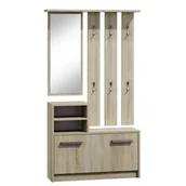 Meble do przedpokoju - Topeshop Zestaw do przedpokoju, dąb sonoma, 85x24x180 cm - miniaturka - grafika 1