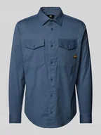 Koszule męskie - Koszula casualowa o kroju slim fit z naszywką z logo - miniaturka - grafika 1