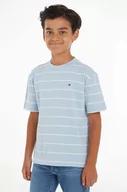 Koszulki dla chłopców - Tommy Hilfiger t-shirt bawełniany dziecięcy kolor niebieski wzorzysty - miniaturka - grafika 1