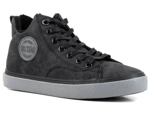 Ocieplane trampki damskie, buty sportowe - BIG STAR II274148, czarne - Big Star - Trampki damskie - miniaturka - grafika 1