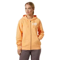 Bluzy sportowe damskie - Bluza sportowa damska Helly Hansen Hh Logo Full Zip 2.0 - miniaturka - grafika 1