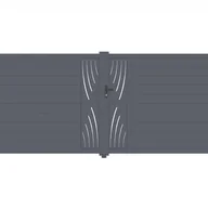 Bramy garażowe - CASANOOV BRAMA aluminiowa dwuskrzydłowa 4m VELETA 400B180 Szara - miniaturka - grafika 1