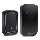 Dzwonki i gongi - Dzwonek bezprzewodowy bezbateryjny kinetyczny greenblue, 38 melodii, czarny, zasięg do 150m, ip68, gb139 b - miniaturka - grafika 1