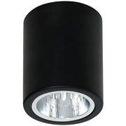 Lampy sufitowe - Luminex oprawa sufitowa Downlight round black 7235 - miniaturka - grafika 1