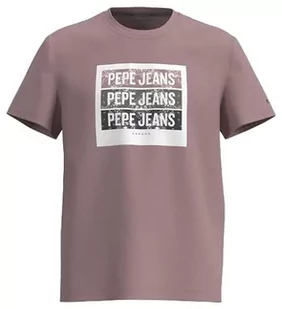 Pepe Jeans Acee Koszulka męska, Różowy (Bleach Pink), L - Koszulki męskie - miniaturka - grafika 1