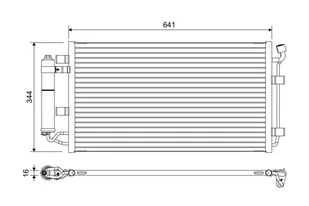 Chłodnica klimatyzacji VALEO 822646 92100-3NA0A NISSAN - Chłodnice - miniaturka - grafika 1