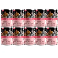 Mokra karma dla kotów - PetRepublic kawałki w sosie z łososiem (sterile) 10x400g dla kota - miniaturka - grafika 1