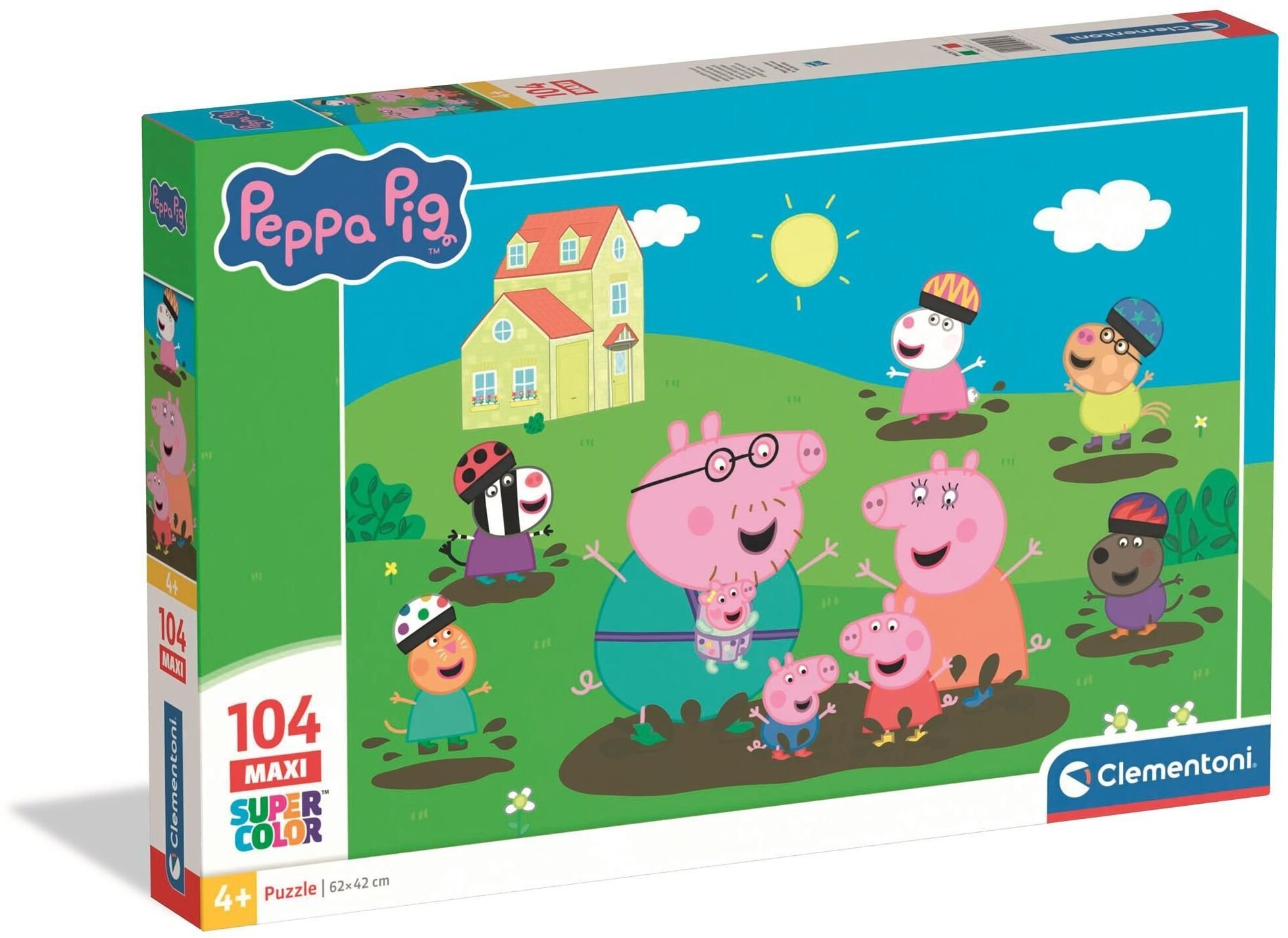 CLE puzzle 104 maxi SuperKolor Peppa Pig 25017