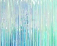 Sylwester - Kurtyna - zasłona na drzwi błękitna opalizująca- 100 x 200 cm - miniaturka - grafika 1