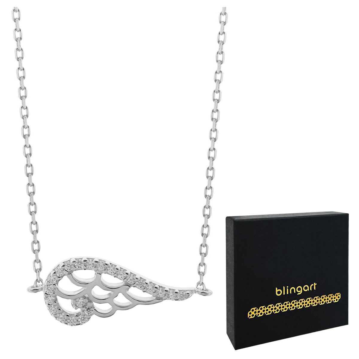 Łańcuszek celebrytka damska SKRZYDŁO ANIOŁA