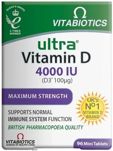 Ultra Vitamin D3 96 tabl., Vitabiotics - Witaminy i minerały Ultra Vitamin D3 96 tabl., Vitabiotics - Witaminy i minerały - miniaturka - grafika 1