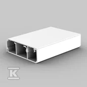 Kanały kablowe - kopos Kanał kablowy 80x 25mm 2000mm biały LP 80X25 (2/16/640) LP 80X25  (2/16/640) - miniaturka - grafika 1