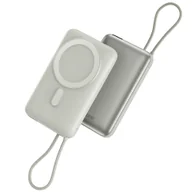 Powerbanki - Energea PowerBank Bazic Fusion Mag 10000mAh MagSafe kabel USB-C Szary - miniaturka - grafika 1
