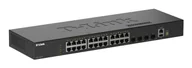 Switche - D-Link DGS-1530-28/E łącza sieciowe Zarządzany L2 Gigabit Ethernet (10/100/1000) Czarny - miniaturka - grafika 1