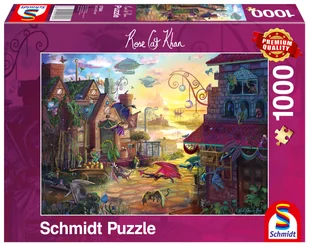 Schmidt, Puzzle PQ ROSE CAT KHAN Smocza poczta, 1000 el. - Puzzle - miniaturka - grafika 1