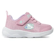 Buty dla dziewczynek - Buty dziecięce Skechers 302885NPKLV SKECH-STEPZ 2.0 Różowe - miniaturka - grafika 1