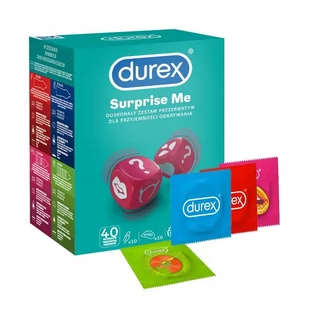 Durex prezerwatywy 40 Surprise Me Mix - Prezerwatywy - miniaturka - grafika 1