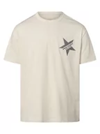 Koszulki męskie - Armani Exchange - T-shirt męski, beżowy - miniaturka - grafika 1