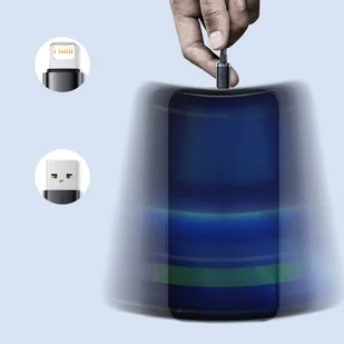 Baseus Crystal Shine Series kabel przewód USB do szybkiego ładowania i transferu danych USB Typ A - Lightning 2,4A 1,2m niebieski (CAJY000003) - Kable USB - miniaturka - grafika 16