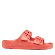 Klapki i japonki damskie - Klapki Roxy Kattie ARJL101228 Koralowy - miniaturka - grafika 1