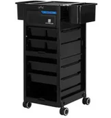 Meble fryzjerskie - Gabbiano pomocnik fryzjerski ze sterylizatorem UV 68UV czarny - miniaturka - grafika 1