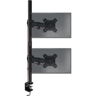 Uchwyty do monitorów - Duronic DMT252VX1 Uchwyt na dwa monitory pionowo 2 x 8kg | monitory 13-32 cale | VESA 75 100 | długi słupek 100 cm | do 2 monitorów | regulacja kąta - miniaturka - grafika 1