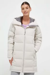 Kurtki damskie - Columbia kurtka sportowa puchowa Opal Hill kolor beżowy zimowa - grafika 1