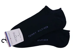 TOMMY  HILFIGER DAMSKIE STOPKI 2 PARY NAVY 343024001 563 - Rozmiar: 35-38 - Skarpetki damskie - miniaturka - grafika 1