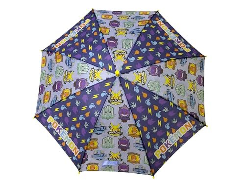 CyP Brands – Pokémon Parasol dziecięcy, Ø 54 cm, parasol dziecięcy, automatyczny, wielokolorowy, oficjalny produkt, wielokolorowy, Wielokolorowy