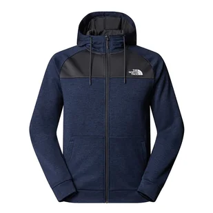 Bluza męska The North Face Reaxion Fleece Full-Zip Hoodie 0A8CNP9U21 - granatowo-czarna - Bluzy męskie - miniaturka - grafika 1