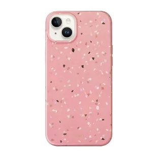 UNIQ etui Coehl Terrazzo iPhone 14 Plus 6,7" różowy/coral pink - Etui i futerały do telefonów - miniaturka - grafika 1