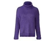 Swetry damskie - esmara® Sweter damski z golfem (Fioletowy, S (36-38)) - miniaturka - grafika 1