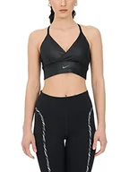 Biustonosze - Nike W Nk Indy Textured Shine Bra Biustonosz Sportowy Damski - miniaturka - grafika 1