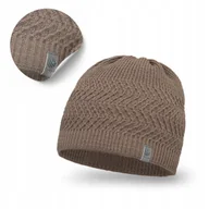 Czapki męskie - Czapka Zimowa Męskie Brązowa Beanie PaMaMi Klasyczna Uniwersalna Jesienna - miniaturka - grafika 1