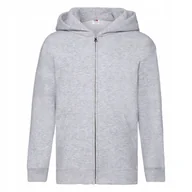 Bluzy dla dziewczynek - Bluza Dziecięca Z Kapturem Rozpinana Heather Grey r. 5-6(116) - miniaturka - grafika 1