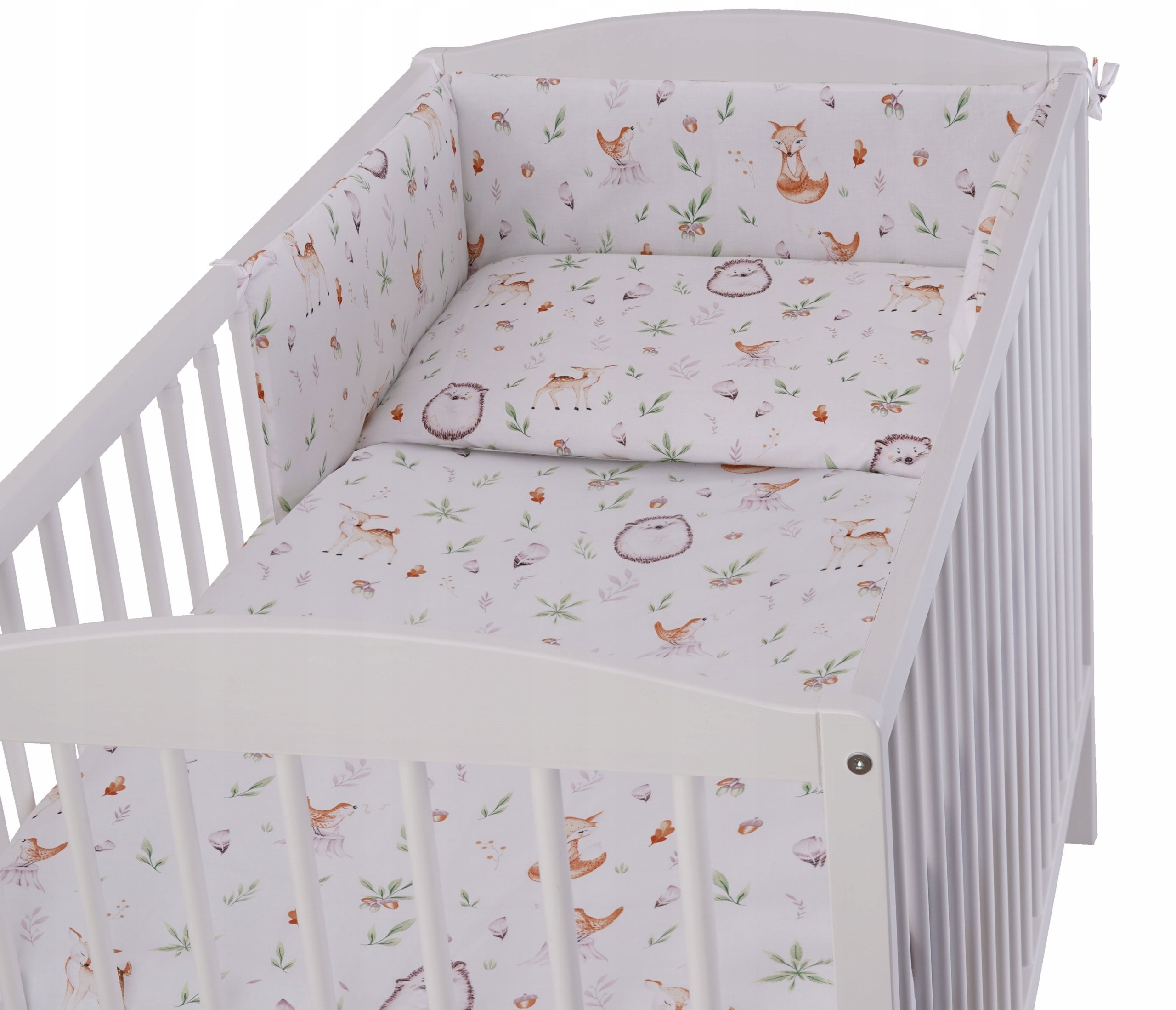Pościel dla niemowlaka Tomi 120x90 Komplet 5 Elementów Leśne zwierzątka
