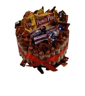 Zestawy upominkowe - Mini Tort Słodyczy KSP – Prezent z Wafelkami i Pralinami na Urodziny, Święta - miniaturka - grafika 1