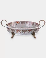 Zabawki kreatywne - Porcelanowa Patera w Kwiaty Biała - miniaturka - grafika 1