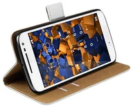 Etui i futerały do telefonów - mumbi pokrowiec Bookstyle Case kompatybilny z Lenovo Moto G4 / G4 Plus etui na telefon komórkowy Case Wallet, biały - miniaturka - grafika 1