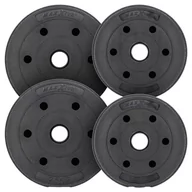 Hantle i ciężarki - MAXXIVA Zestaw obciążników 7,5 kg, cement, czarny, 4szt - miniaturka - grafika 1