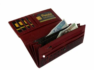 Portfel Damski Skórzany LORENTI Długi Suwak MAX Wewnątrz Skóra Naturalna Lakierowana GD27-RFID-14 9771 CZERWONY LAKIEROWANY - Portfele Portfel Damski Skórzany LORENTI Długi Suwak MAX Wewnątrz Skóra Naturalna Lakierowana GD27-RFID-14 9771 CZERWONY LAKIEROWANY - Portfele - miniaturka - grafika 11